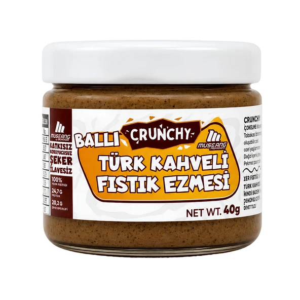 Mustang Nutrition Ballı Fıstık Ezmesi Türk Kahveli 40 Gr ürün görseli 1