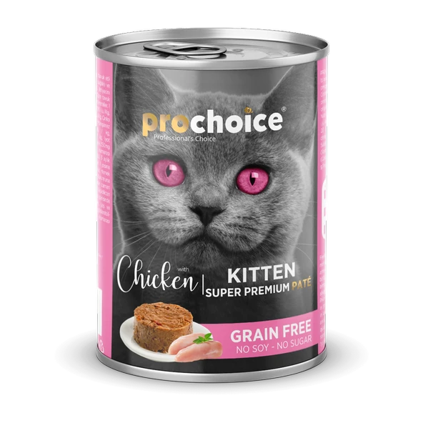 Prochoice Yavru Kediler İçin, Tahılsız, Tavuk Etli Ezme 400 gr ürün görseli 1