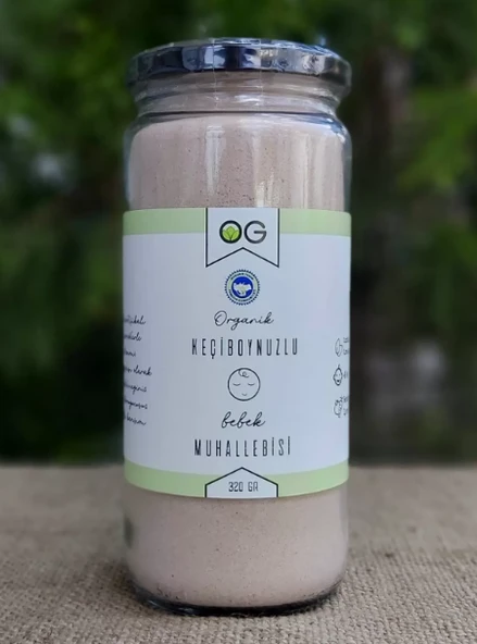 OG NATURAL ORGANİK KEÇİBOYNUZLU BEBEK MUHALLEBİSİ KARIŞIMI 320 GR ürün görseli 1