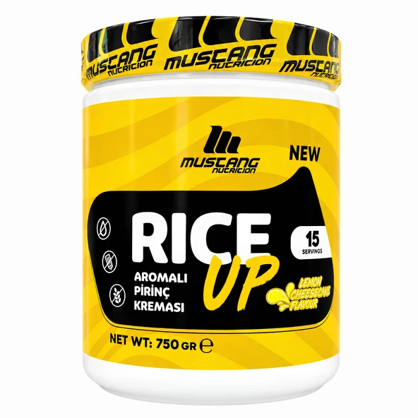 Mustang Nutrition Rice Up Pirinç Kreması 750 Gr 15 Servis Limon Cheesecake ürün görseli 1