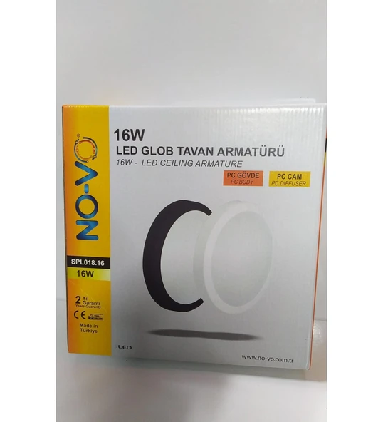 NO-VO 16 W LED GLOB TAVAN ARMATÜRÜ ürün görseli 1