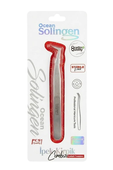 Ocean Solingen L Tipi Kavisli Volume Hacim Kirpik Cımbızı 855 ürün görseli 1