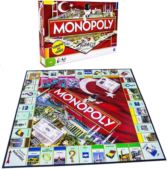 Hasbro Gaming Monopoly Emlak Ticareti Kutu Oyunu ürün görseli 1