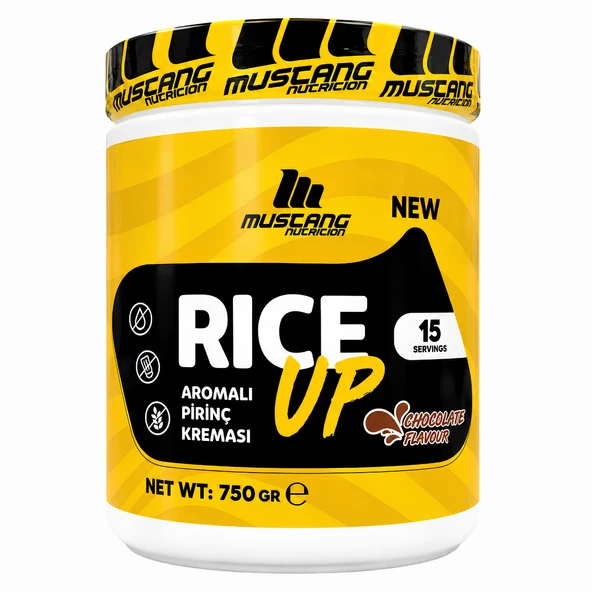 Mustang Nutrition Rice Up Pirinç Kreması 750 Gr 15 Servis Çikolata ürün görseli 1