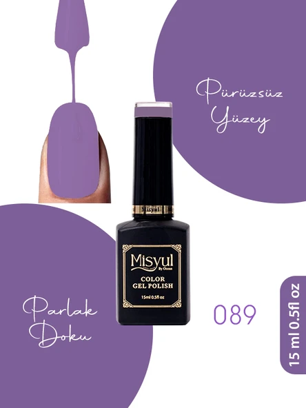Misyul UV Led Kalıcı Oje Nail Art 15 ml 089 ürün görseli 1