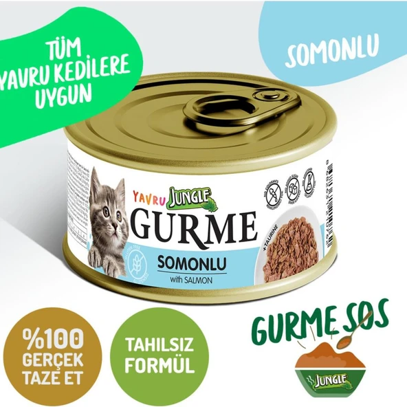 Gurme 85G Yavru Somonlu Kedi Konserve ürün görseli 1