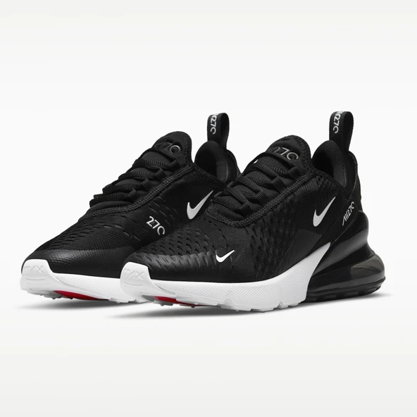 Nike Air Max 270 Black White Erkek Spor Ayakkabı ürün görseli 1