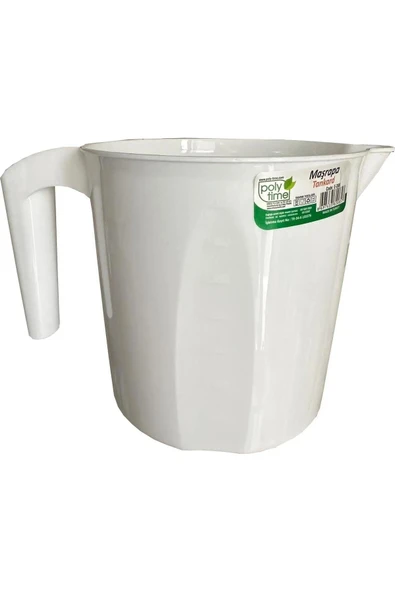Polytime Plastik Bej Ölçekli Maşrapa - 1.5 Litre ürün görseli 1