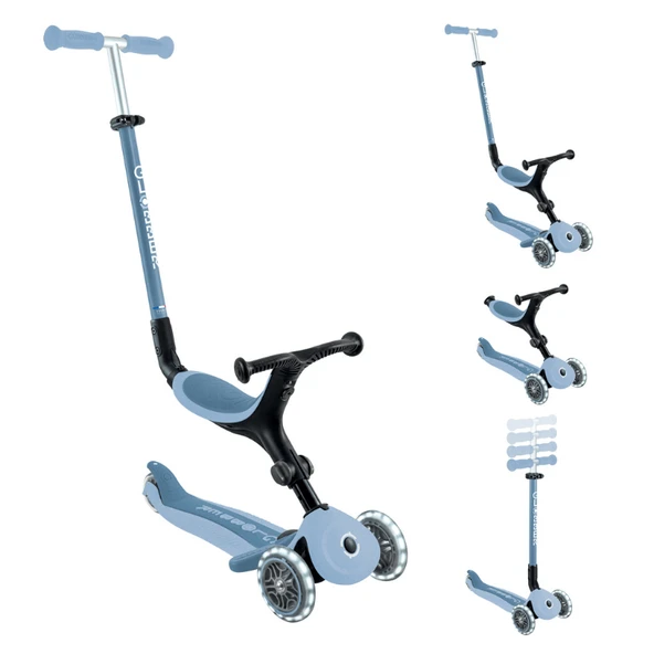 Globber Go Up Active Ecologic Işıklı Scooter - Blueberry - Resim 2