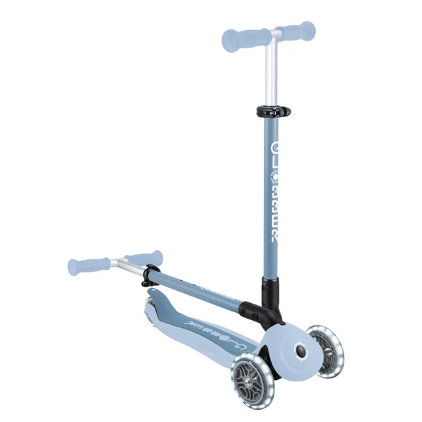 Globber Go Up Active Ecologic Işıklı Scooter - Blueberry - Resim 10