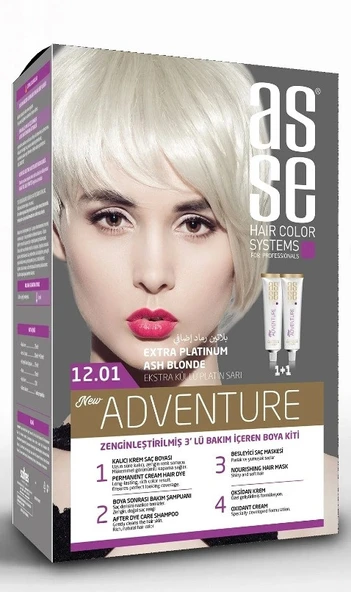 asse Adventure Set Saç Boyası No:12.1 Extra Küllü Platin ürün görseli 1