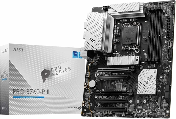 MSI PRO B760-P II Intel LGA1700 DDR5 ATX Anakart ürün görseli 1