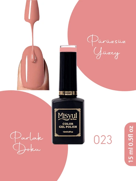 Misyul UV Led Kalıcı Oje Nail Art 15 ml 023 ürün görseli 1
