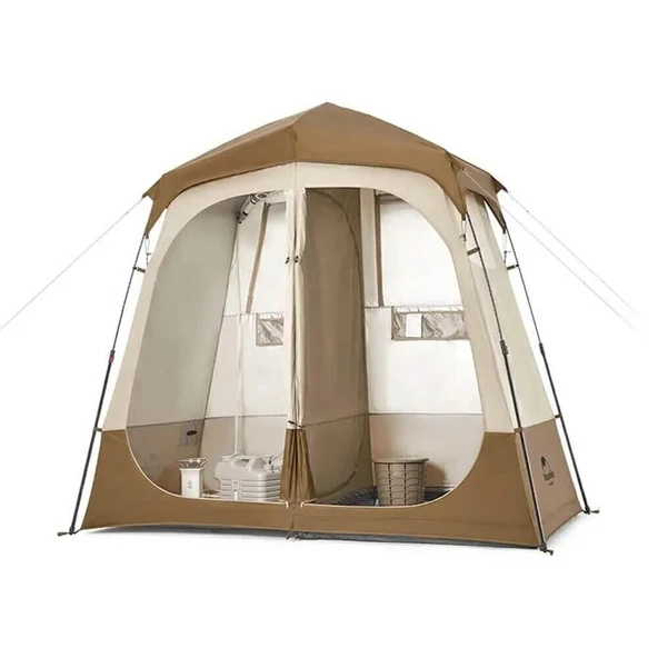Naturehike WC & Duş & Giyinme Çadırı [ Otomatik Kurulum - İki Odalı ] ürün görseli 1