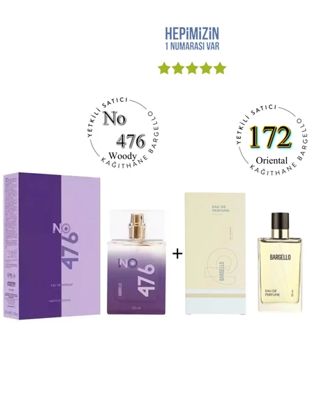 No: 476 + 172 Unisex / Kadın Parfüm Edp 50 ml Woody / Oriental - Mnms476172 ürün görseli 1