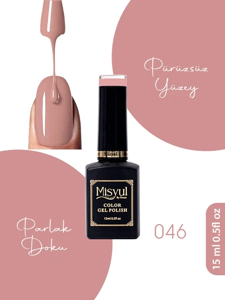 Misyul UV Led Kalıcı Oje Nail Art 15 ml 046 ürün görseli 1