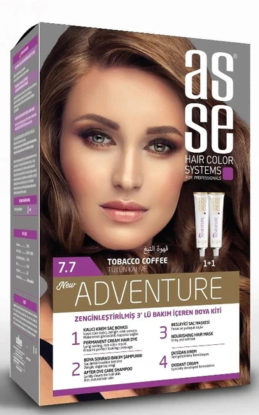 asse Adventure Set Saç Boyası Tütün Kahve No:7.7 ürün görseli 1