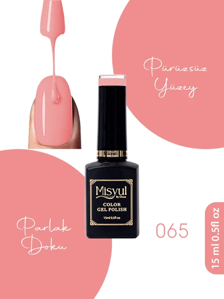 Misyul UV Led Kalıcı Oje Nail Art 15 ml 065 ürün görseli 1