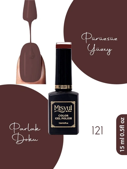 Misyul UV Led Kalıcı Oje Nail Art 15 ml 121 ürün görseli 1
