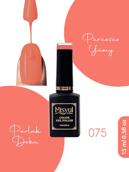 Misyul UV Led Kalıcı Oje Nail Art 15 ml 075 ürün görseli 1
