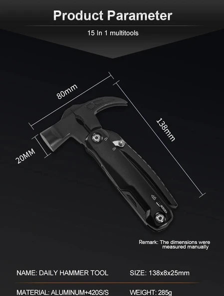 Grand Harvest GHK-PL105 Multi Hammer Tool - Resim 5