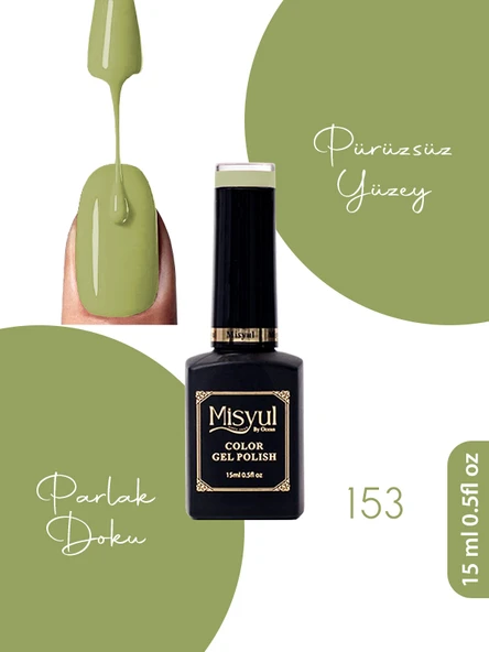 Misyul UV Led Kalıcı Oje Nail Art 15 ml 153 ürün görseli 1