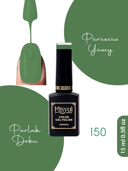Misyul UV Led Kalıcı Oje Nail Art 15 ml 150 ürün görseli 1