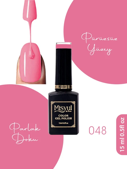 Misyul UV Led Kalıcı Oje Nail Art 15 ml 048 ürün görseli 1