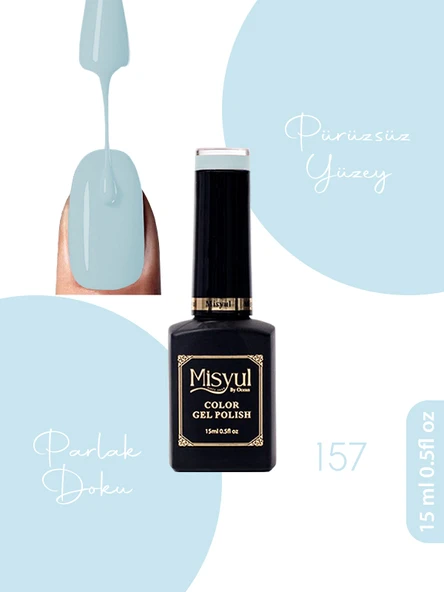 Misyul UV Led Kalıcı Oje Nail Art 15 ml 157 ürün görseli 1