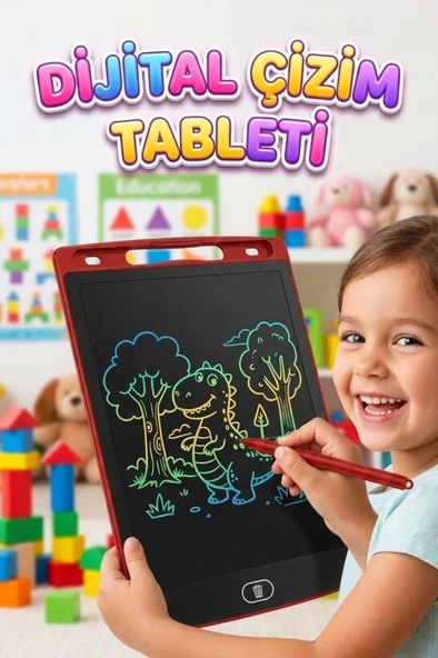 8.5 inç LCD Kalemli Çizim Kilitlemeli Silmeli Eğitici Oyuncak Çizim Tableti ürün görseli 1