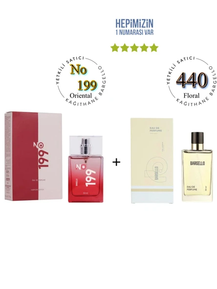 No: 199 + 440 Unisex / Kadın Parfüm Edp 50 ml Oriental / Floral - Mnms199440 ürün görseli 1