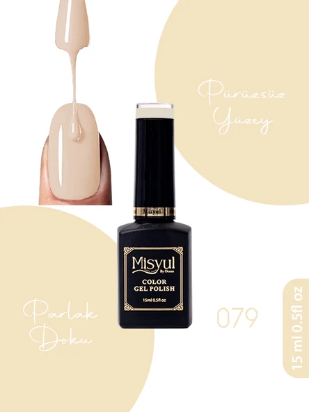 Misyul UV Led Kalıcı Oje Nail Art 15 ml 079 ürün görseli 1