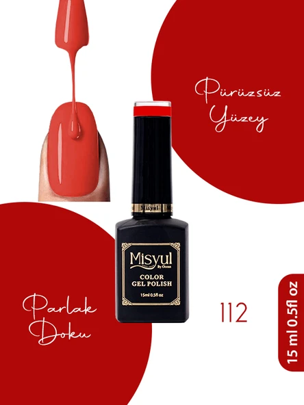 Misyul UV Led Kalıcı Oje Nail Art 15 ml 112 ürün görseli 1
