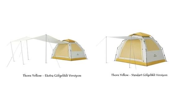 Naturehike Ango ES60 Gölgelikli Otomatik Kurulum Kamp Çadırı ürün görseli 1