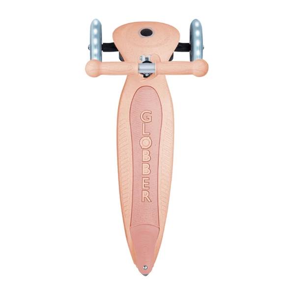 Globber Junior Ecologic Katlanabilir Işıklı Scooter - Peach - Resim 6
