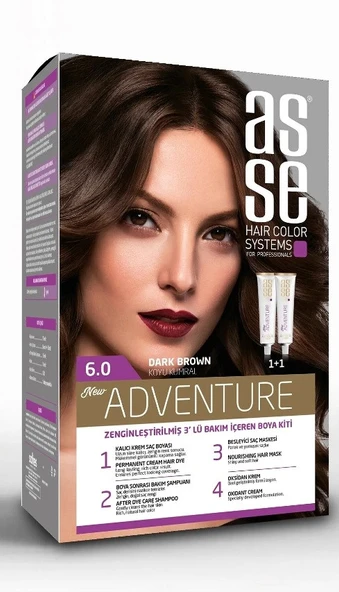 asse Adventure Set Saç Boyası No:6.0 Koyu Kumral ürün görseli 1