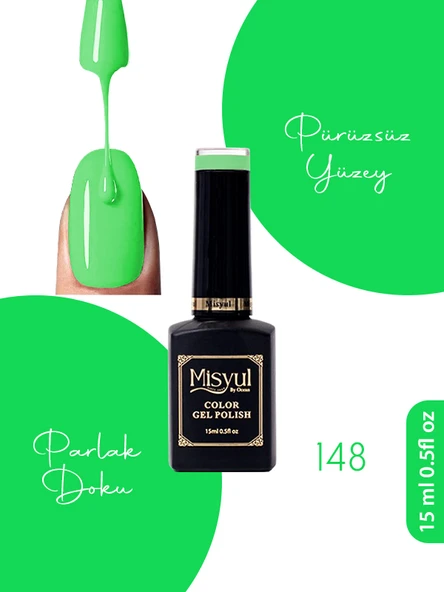 Misyul UV Led Kalıcı Oje Nail Art 15 ml 148 ürün görseli 1