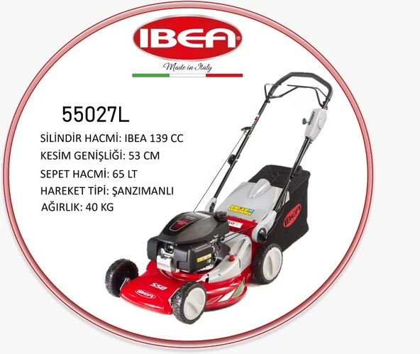 IB 55027L LONCİN MOTOR, ALÜMİNYUM KASA ÇİM BİÇME MAKİNESİ ürün görseli 1