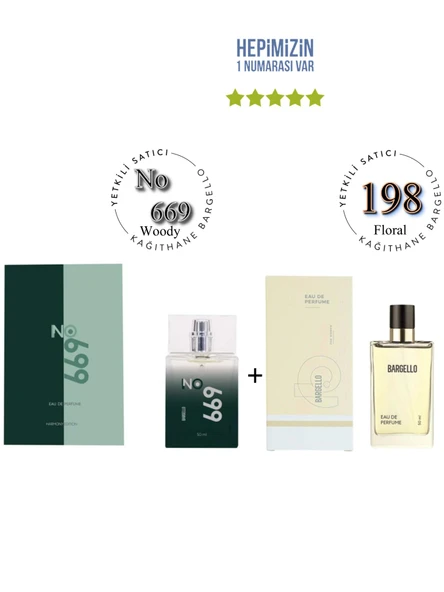 No: 669 + 198 Erkek / Kadın Parfüm Edp 50 ml Woody / Oriental - Mnms669198 ürün görseli 1