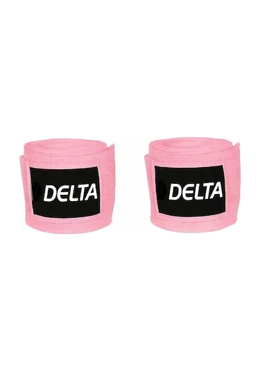 Delta Boks Kickbox Muay Thai Sanda El Bandajı 3,5 Metre X 2 Adet Pembe ürün görseli 1