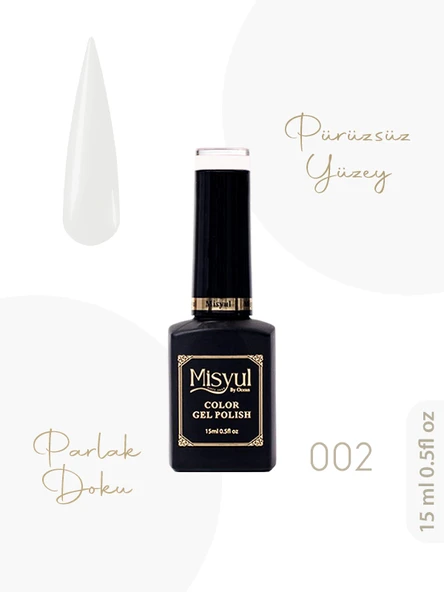 Misyul UV Led Kalıcı Oje Nail Art 15 ml 002 ürün görseli 1
