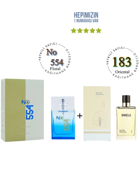 No: 554 + 183 Unisex / Kadın Parfüm Edp 50 ml Floral / Oriental - Mnms554183 ürün görseli 1