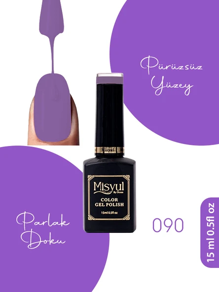 Misyul UV Led Kalıcı Oje Nail Art 15 ml 090 ürün görseli 1