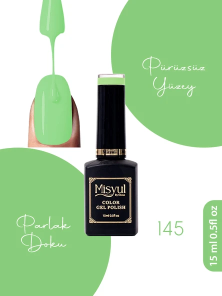 Misyul UV Led Kalıcı Oje Nail Art 15 ml 145 ürün görseli 1