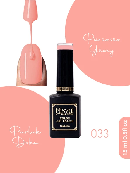 Misyul UV Led Kalıcı Oje Nail Art 15 ml 033 ürün görseli 1