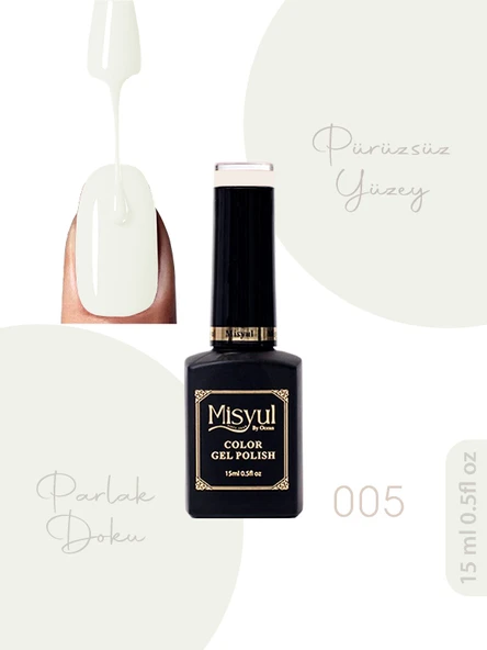 Misyul UV Led Kalıcı Oje Nail Art 15 ml 005 ürün görseli 1