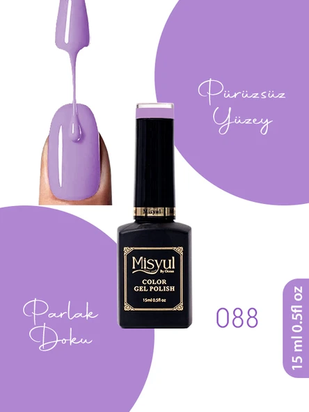 Misyul UV Led Kalıcı Oje Nail Art 15 ml 088 ürün görseli 1