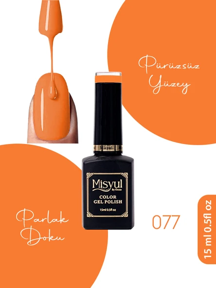 Misyul UV Led Kalıcı Oje Nail Art 15 ml 077 ürün görseli 1