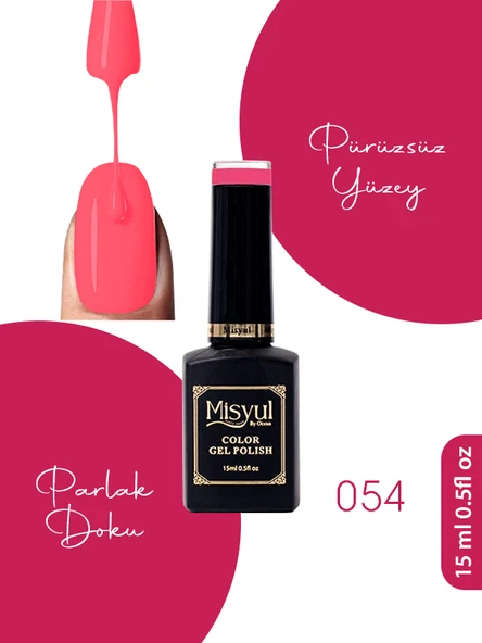 Misyul UV Led Kalıcı Oje Nail Art 15 ml 054 ürün görseli 1