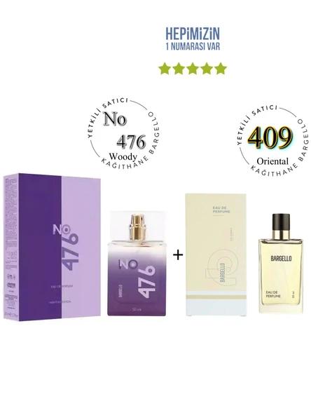 No: 476 + 409 Unisex / Kadın Parfüm Edp 50 ml Woody / Oriental - Mnms476409 ürün görseli 1